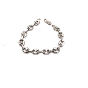 Vintage ITALY Stamped Mariner Link Bracelet