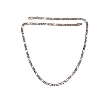 Petite ITALY Stamped Figaro Chain Link Necklace