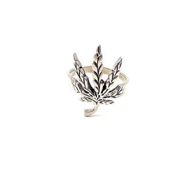 Mar*juana Leaf Ring