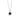 Modern Floating Onyx Pendant Necklace