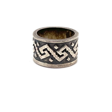 MEXICO Stamped Geometric Statement Ring