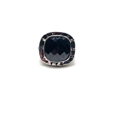 Modern Onyx Cut Ring