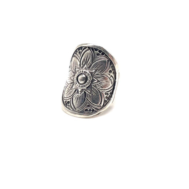 Floral Shield Ring