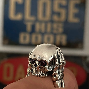 Hear No Evil Skull Ring