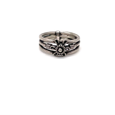 Multi Band Bali Floral Ring