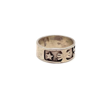Vintage Ancient Symbolic Statement Band Ring
