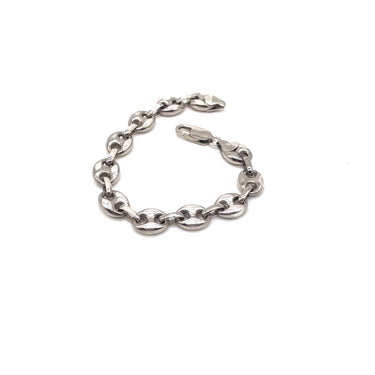 Vintage ITALY Stamped Mariner Link Bracelet