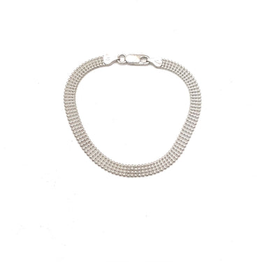 Layered Pebbled Link Bracelet