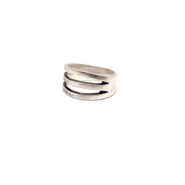 Modern Triple Layered Open Work Ring