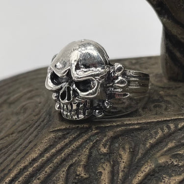 Detailed Skull Head Ring