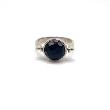 Reversible Onyx & Moonstone Ring