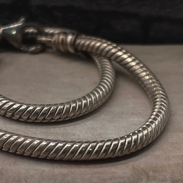 Oxidized Snake Link Bracelet