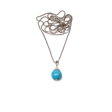 Turquoise Orb Pendant Necklace