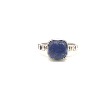 Modernist Lapis Ring