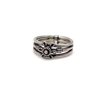 Multi Band Bali Floral Ring