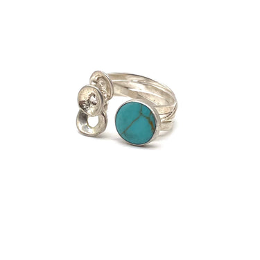 Stacked Circle Turquoise Ring