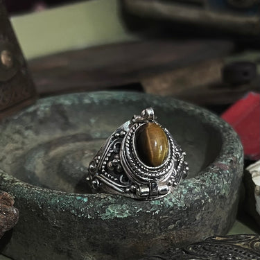 Tiger’s Eye Poison Ring