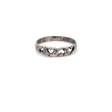 Open Work Multi Heart Ring