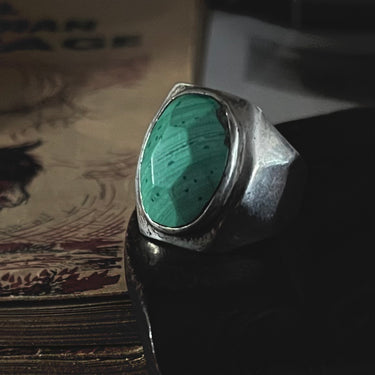 Modern Cut Turquoise Ring