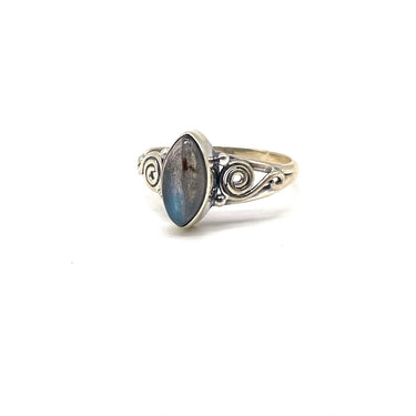 Swirled Labradorite Ring