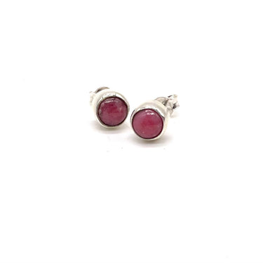 Rhodochrosite Stud Earrings