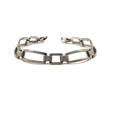 Open Work Square & Rectangle Panel Link Bracelet