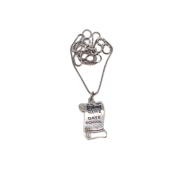 Diploma Pendant Necklace