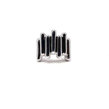 Modern Fluted Bar Ring