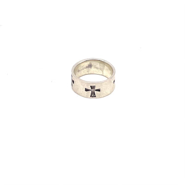 Enameled Cross Wrap Around Ring