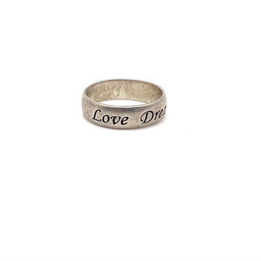 Love, Dream, Believe Band Ring