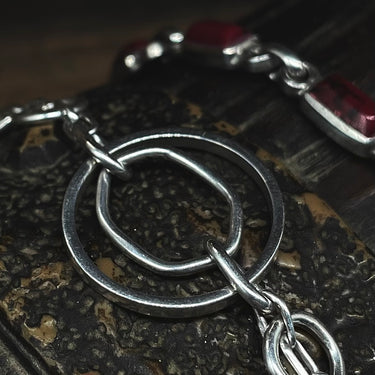 Modern Open Work Circle Link Bracelet