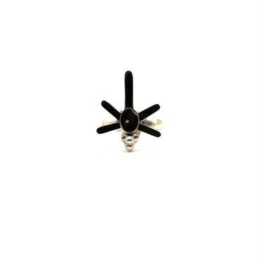 Onyx Inlay Dragonfly Ring
