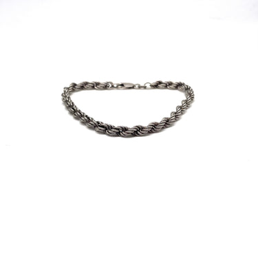 Oxidized Rope Link Bracelet