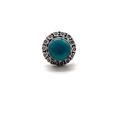 Ornate Circle Turquoise Ring