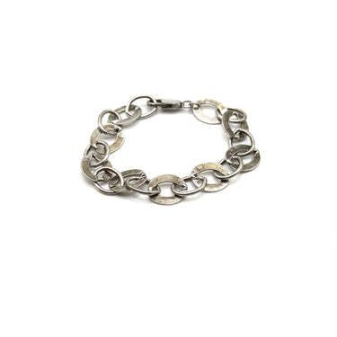 Open Work Oval Lock Bracelet