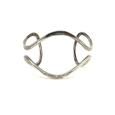 Modern Open Work Designer Statement Cuff Bracelet