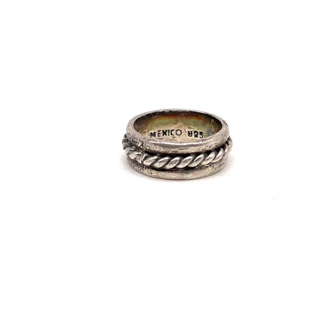 MEXICO Stamped Braided Ring