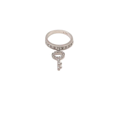 C Z Dangled Key Ring