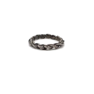Oxidized Braided Stackable Band