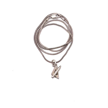 Square & Pencil Pendant Necklace