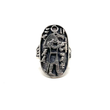 Detailed Egyptian God “Thoth” Ring