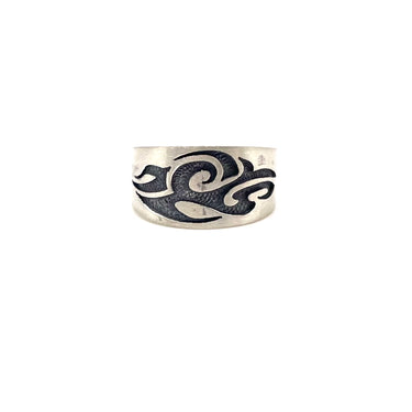 Modern Tribal Inlay Ring