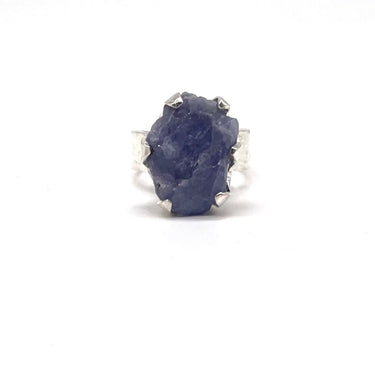 Raw Cut Tanzanite Ring