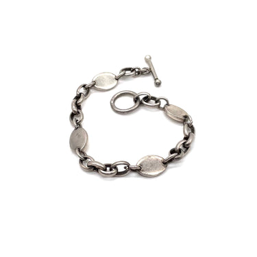 Modern Cable Panel Link Statement Bracelet
