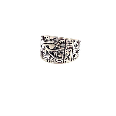 Hieroglyphic Horus Eye Ring