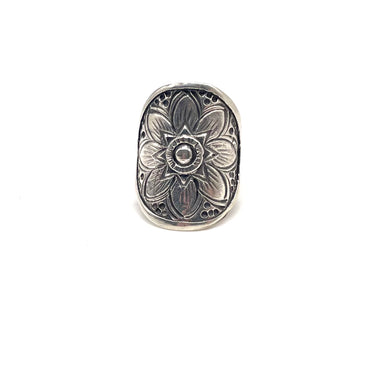 Floral Shield Ring