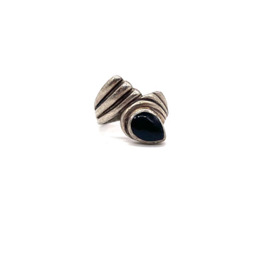 Vintage Twisted Onyx Statement Ring
