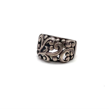 Oxidized Filagree Ring