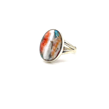 Oval Copper Turquoise Ring